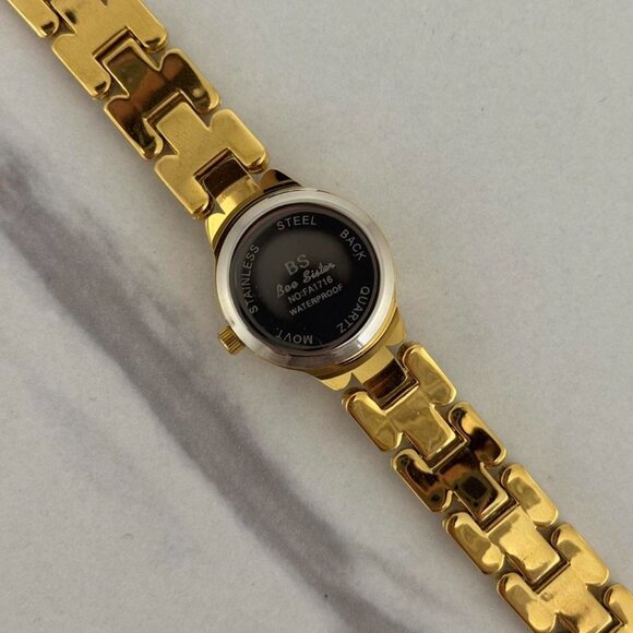 Sku:0159 cute gold silver mini watch metal bracelet‎ with zircon stone+ gift bag main image 6